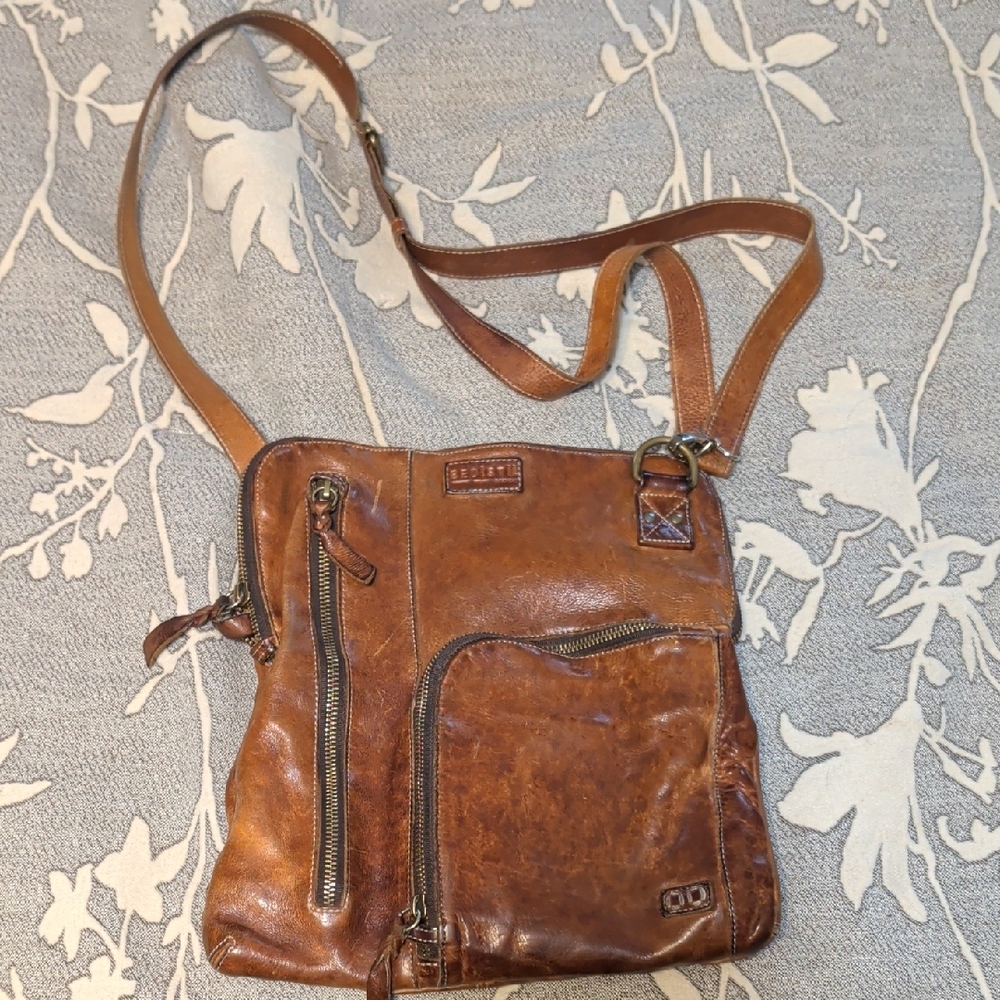BED|STU Aiken Distressed Leather Crossbody Bag